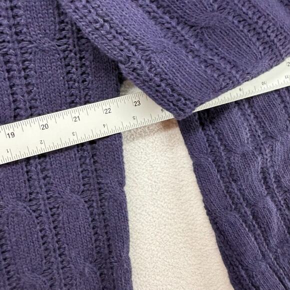 Vintage New Era Sweater Men's Medium Blue Chunky Cable Knit Tennis Cricket USA - Picture 4 of 10